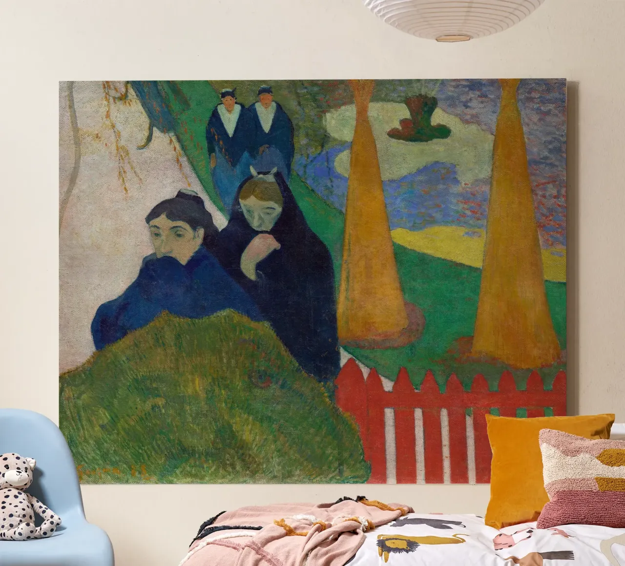 Le Arlésiennes (Mistral) di Gauguin - Visione post-impressionista tela con Cornice a cassetta da NorwesClub