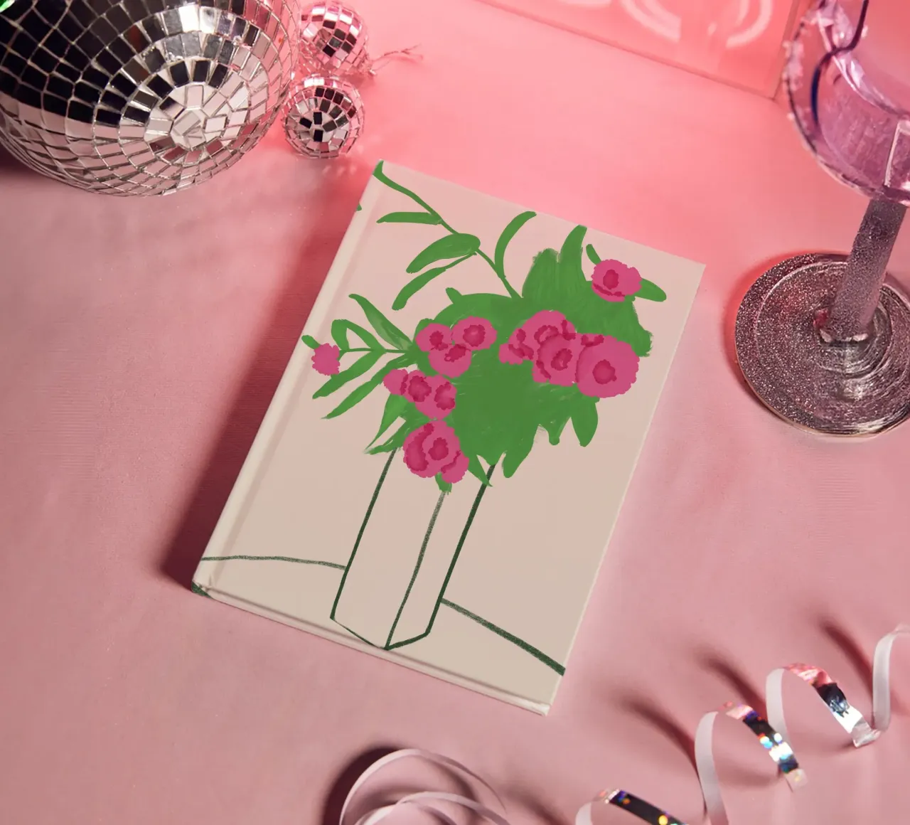Muted Chrysanthemum notebook by Little Dean