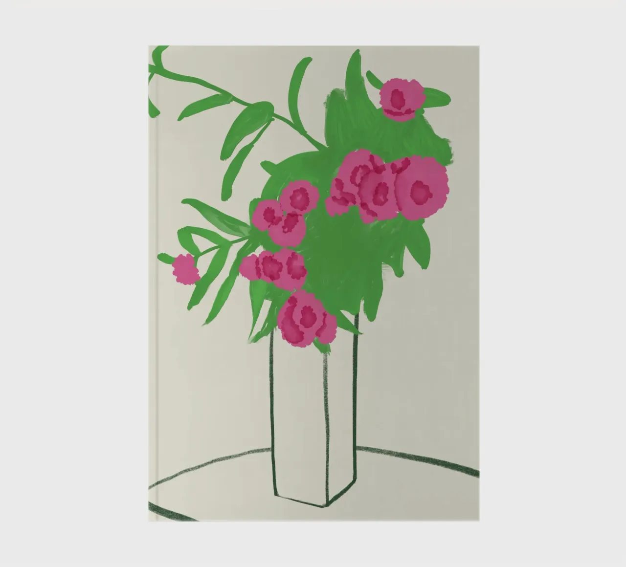 Muted Chrysanthemum notebook by Little Dean