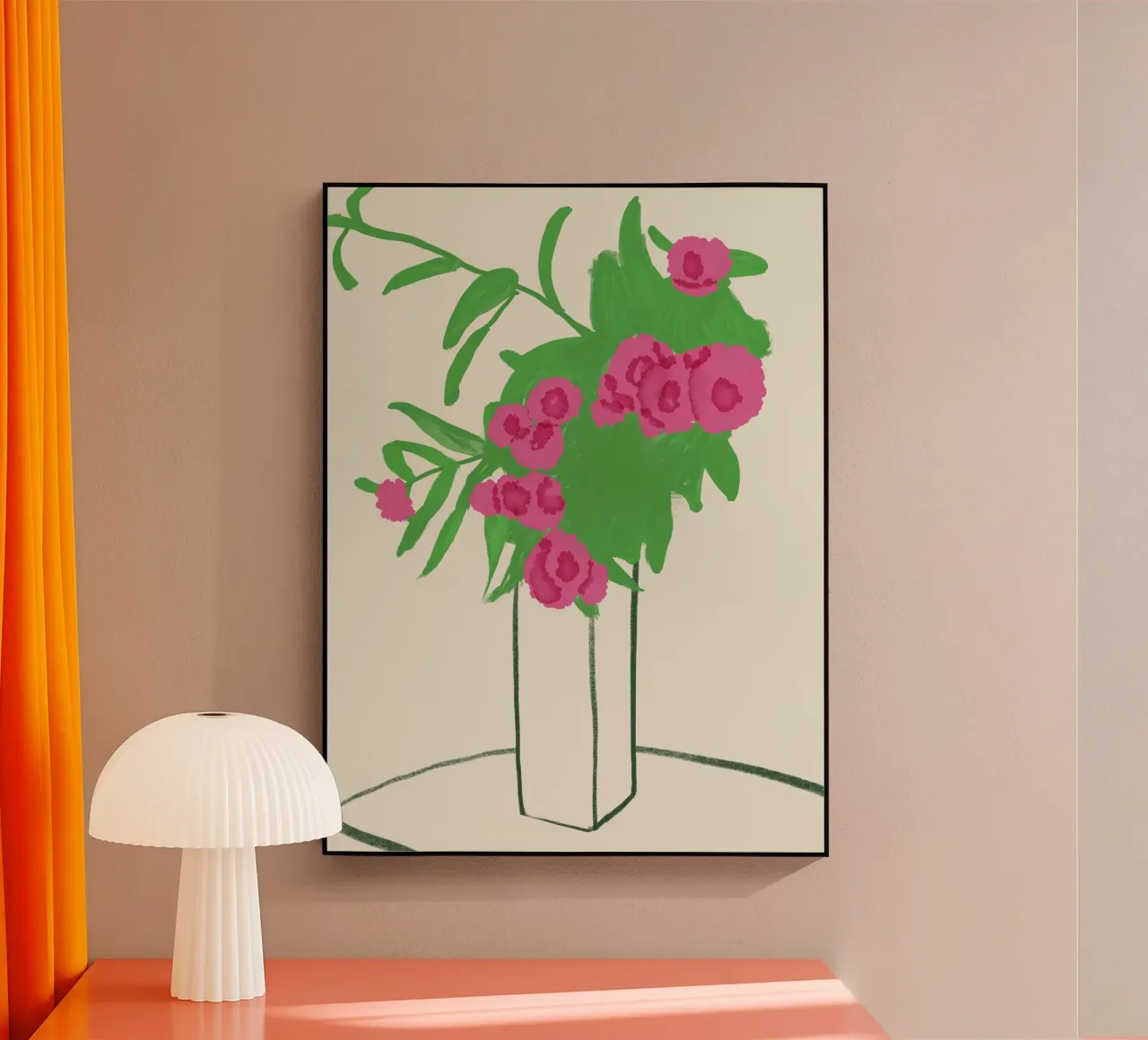 Crisantemo muto plexiglass da Little Dean