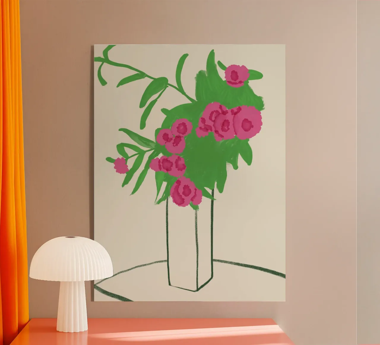 Crisantemo muto plexiglass da Little Dean