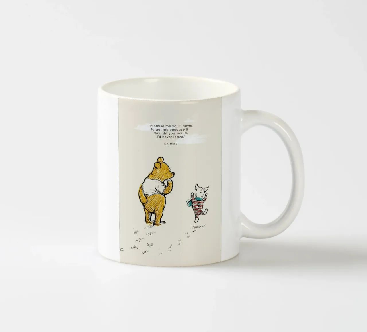 Never Forget Me tazza in ceramica da Vintage by JUNIQE