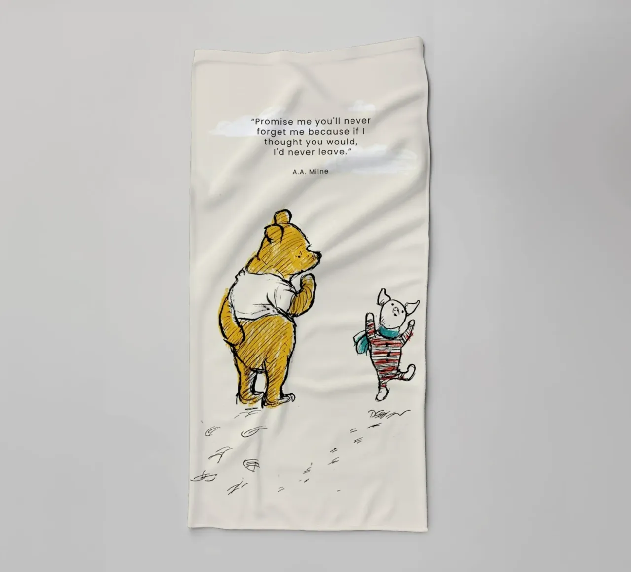Never Forget Me towel by Vintage by JUNIQE