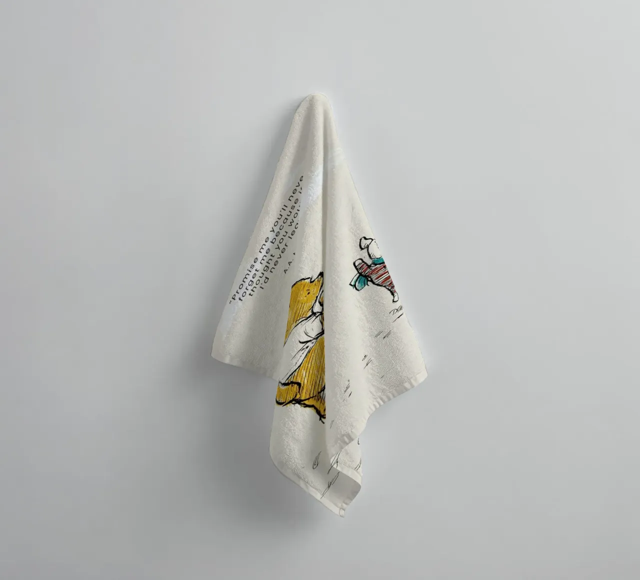 Never Forget Me towel by Vintage by JUNIQE