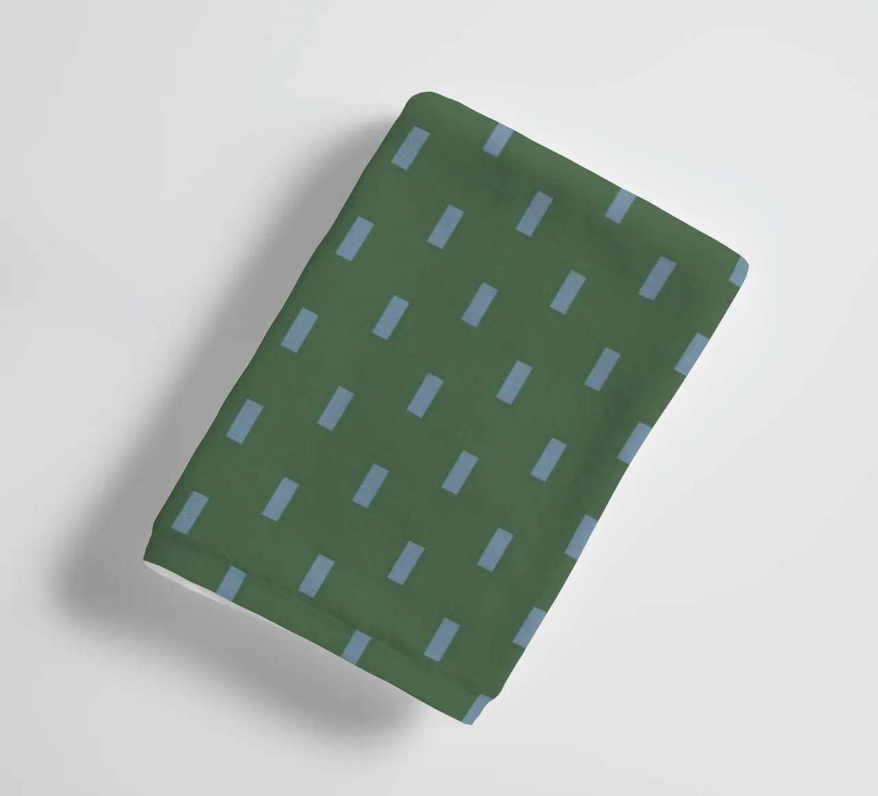 Blue rectangles grid minimalist towel by Little Dean