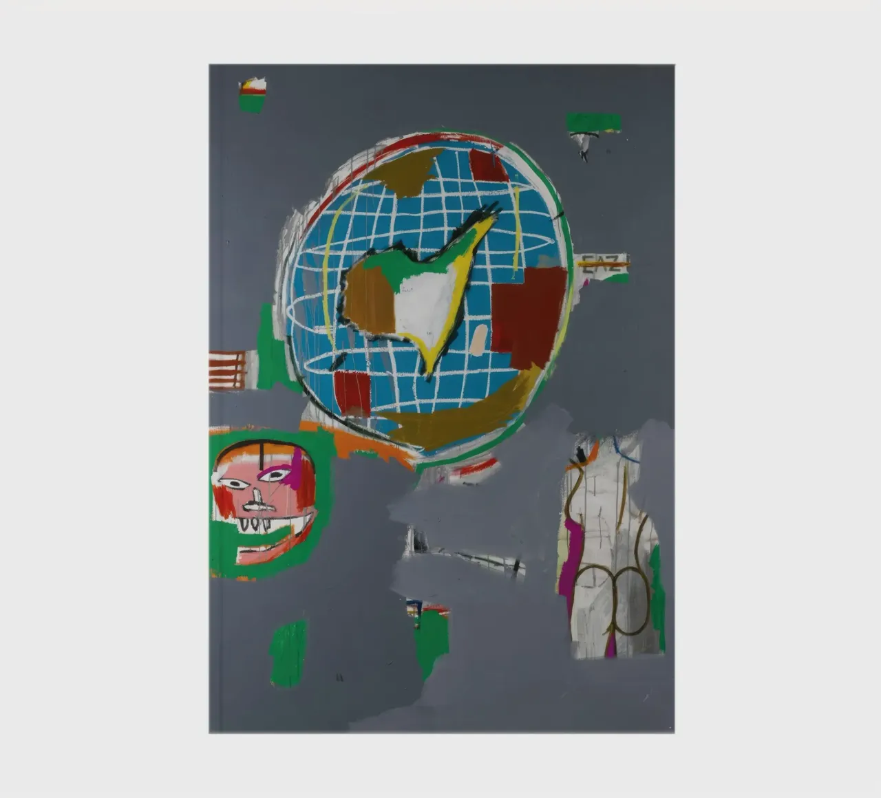Basquiat's "At Large" (1984) - Neo-Expressionist Global Visi notebook by NorwesClub