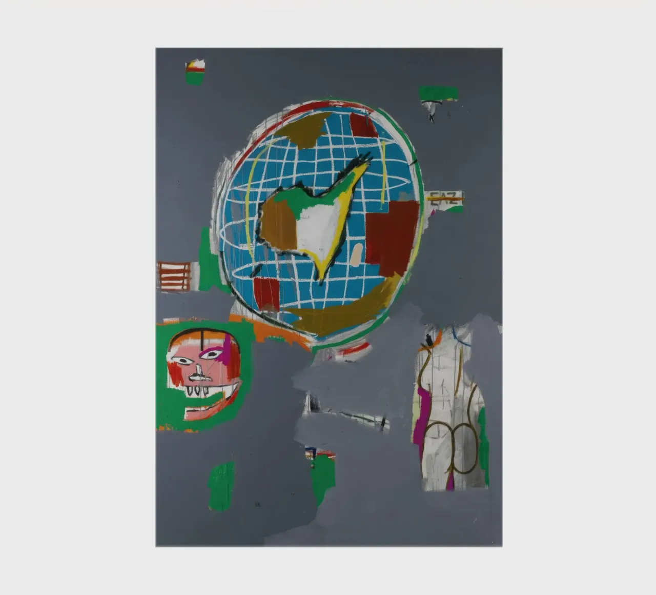 Basquiat's "At Large" (1984) - Neo-Expressionist Global Visi notebook by NorwesClub