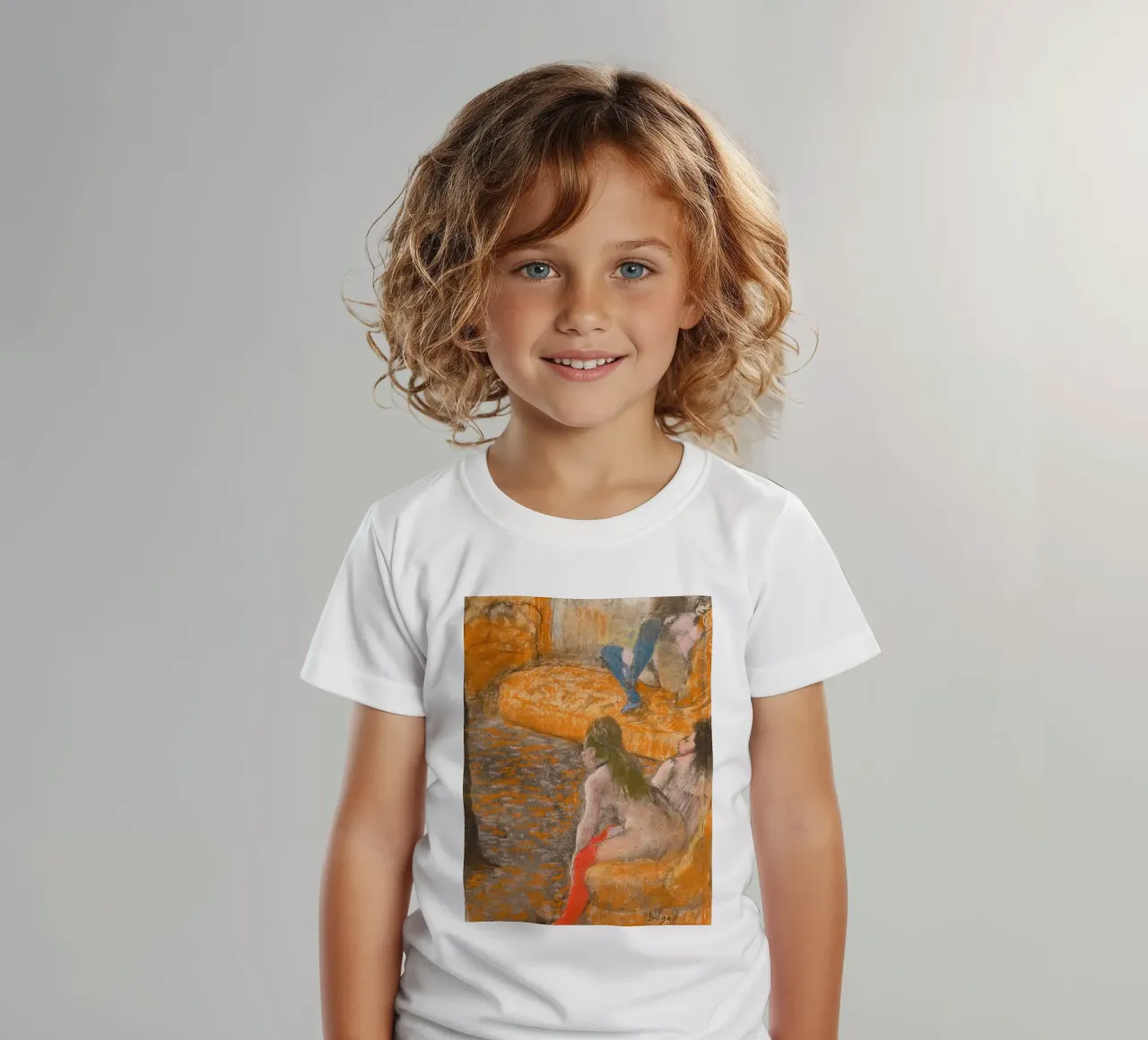 "Aspettando un cliente" di Degas - Nudi impressionisti e Parisi t-shirt bambini da NorwesClub