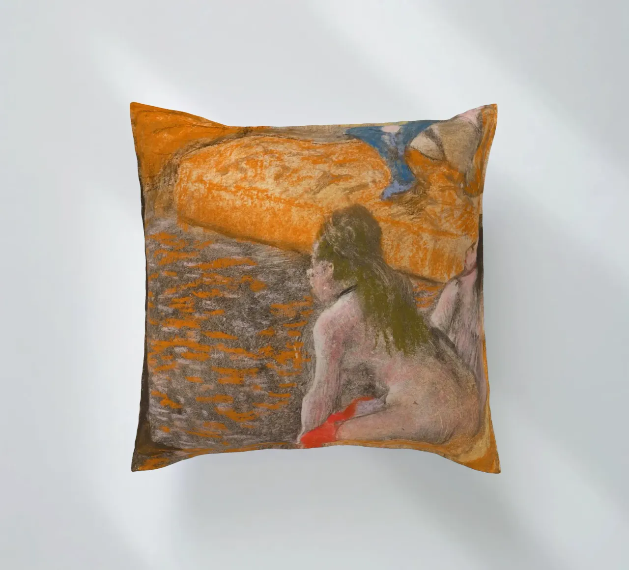 "Aspettando un cliente" di Degas - Nudi impressionisti e Parisi cuscino da NorwesClub