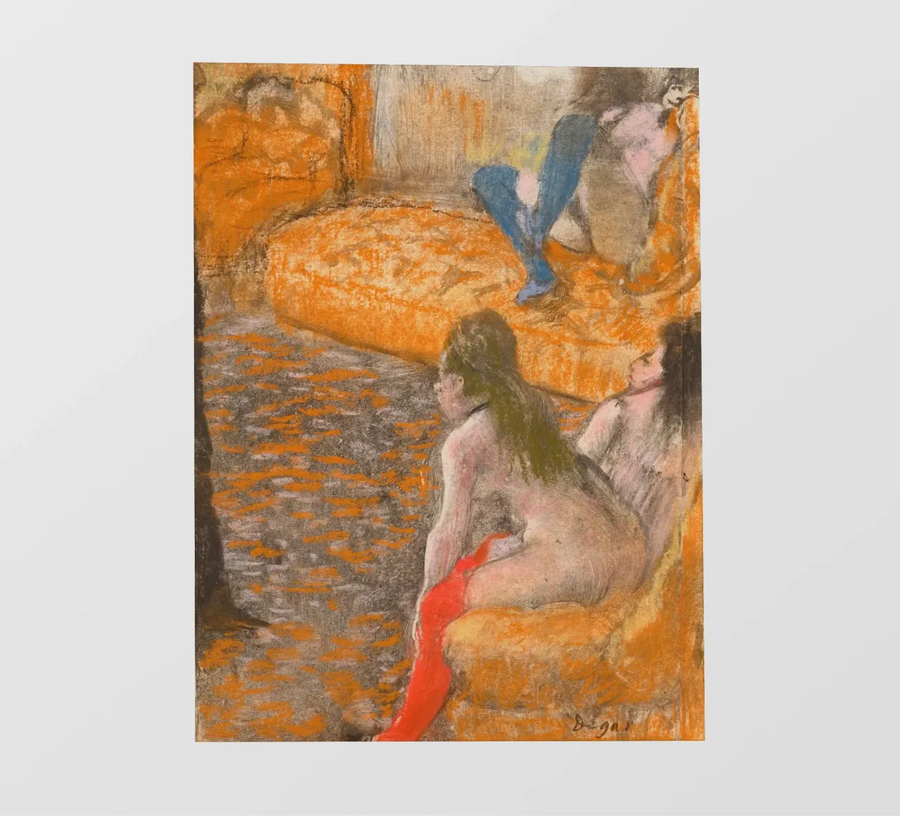 "Aspettando un cliente" di Degas - Nudi impressionisti e Parisi pellicola backlit da NorwesClub