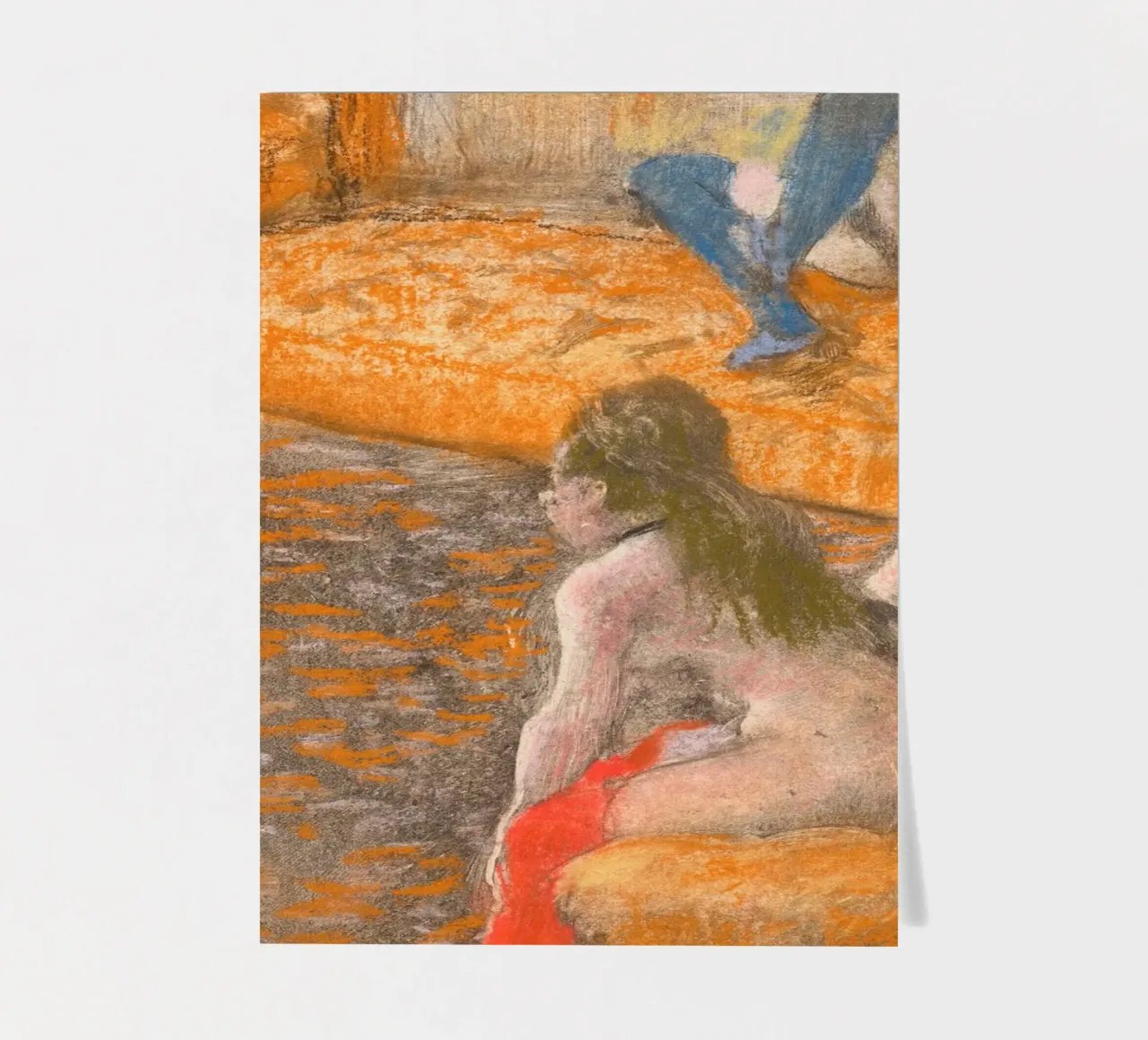 "Aspettando un cliente" di Degas - Nudi impressionisti e Parisi foglio adesivo da NorwesClub
