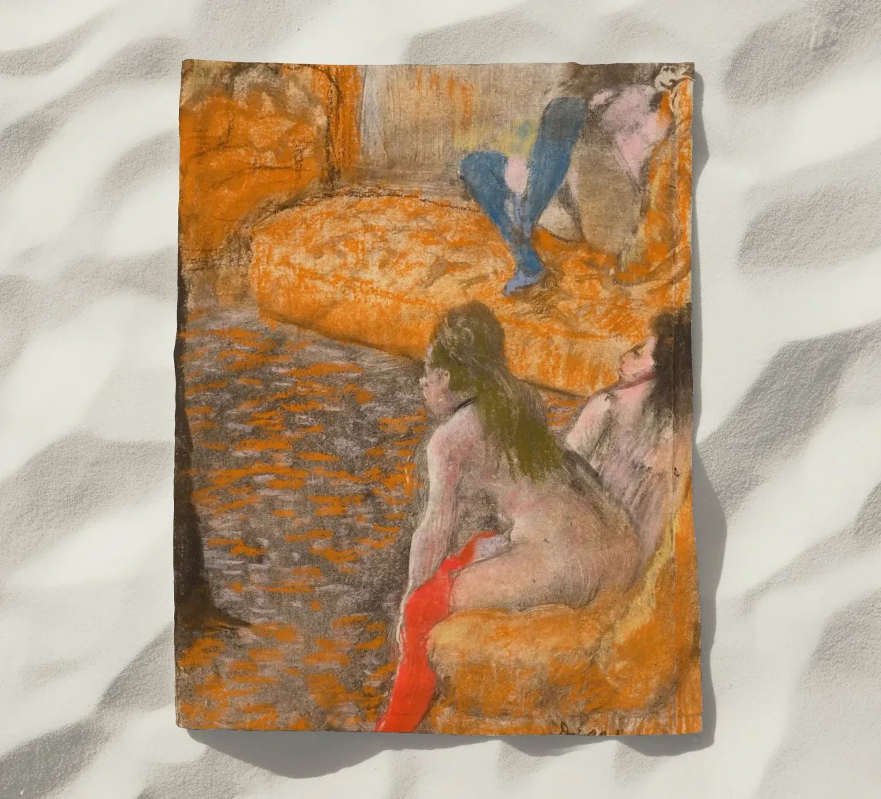 "Aspettando un cliente" di Degas - Nudi impressionisti e Parisi telo mare da NorwesClub