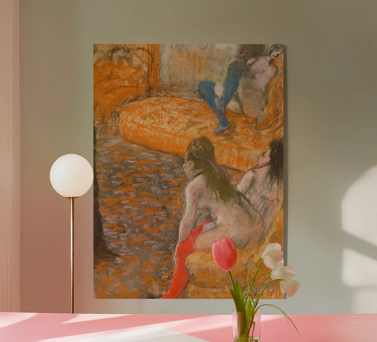 "Aspettando un cliente" di Degas - Nudi impressionisti e Parisi plexiglass da NorwesClub