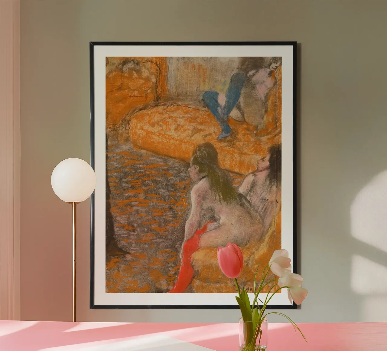 "Aspettando un cliente" di Degas - Nudi impressionisti e Parisi carta hahnemühle da NorwesClub