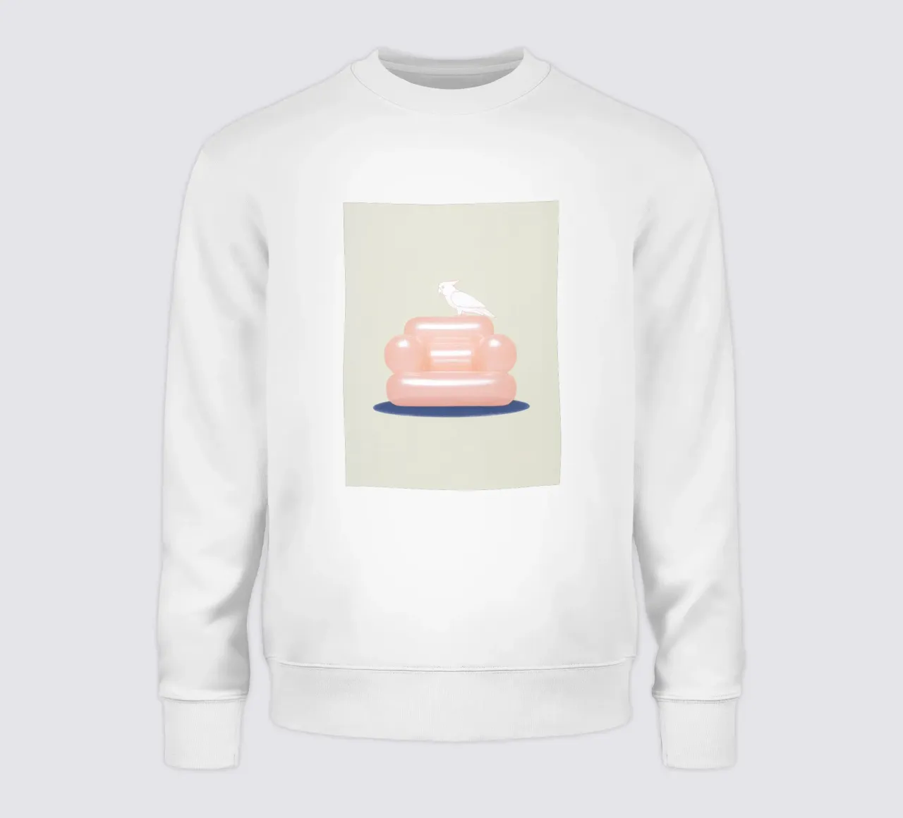 Cacatua con sedile retrò felpa da Carinaprint