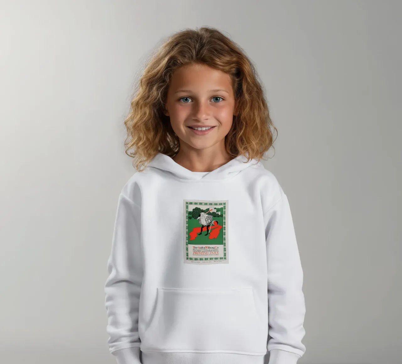 Anuncio de Ault & Wiborg - Bradley's Art Nouveau Printing Ink Design sudadera con capucha para niño de NorwesClub