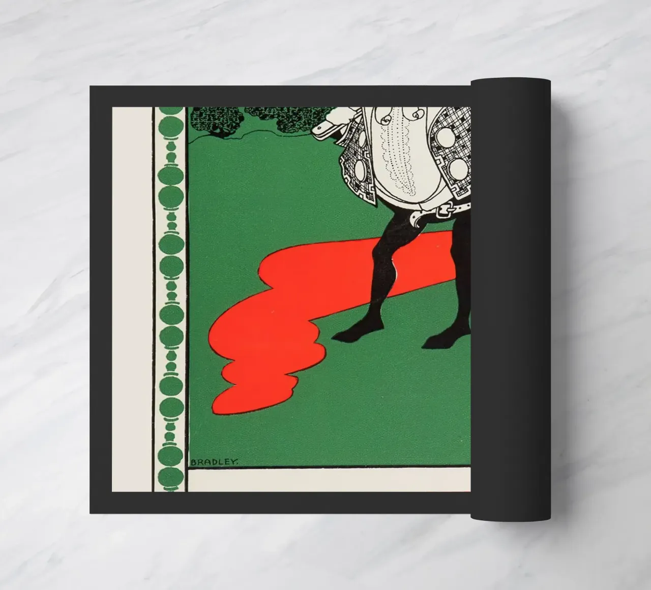 Annuncio di Ault & Wiborg - Design dell'inchiostro da stampa Art Nouveau di Bradley zerbino da NorwesClub