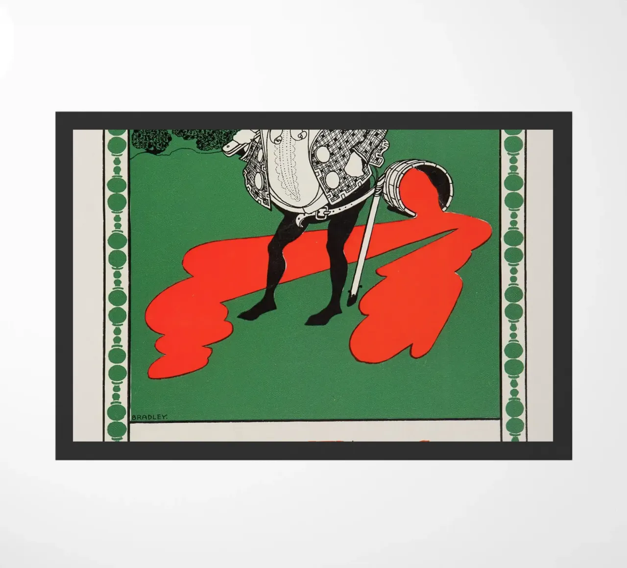 Annuncio di Ault & Wiborg - Design dell'inchiostro da stampa Art Nouveau di Bradley zerbino da NorwesClub