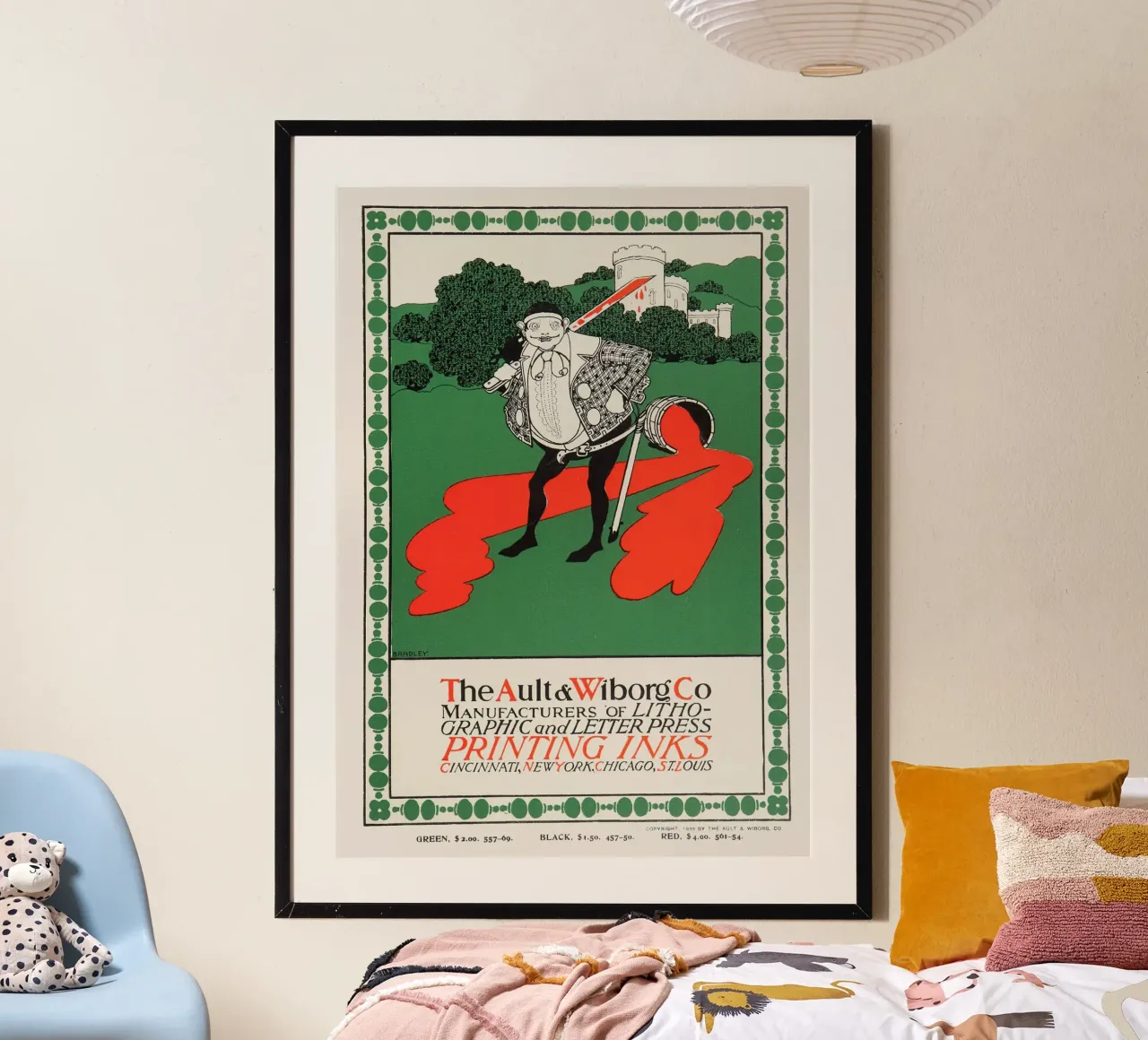 Anuncio de Ault & Wiborg - Bradley's Art Nouveau Printing Ink Design hahnemühle de NorwesClub