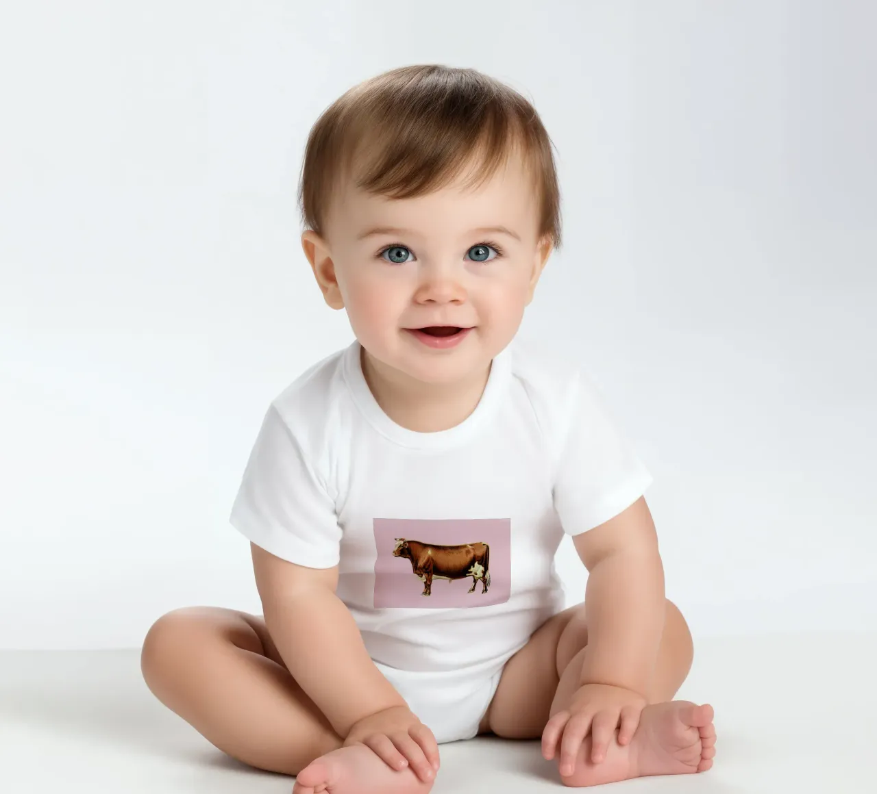 Bessie body neonato maniche corte da Flora & Fauna