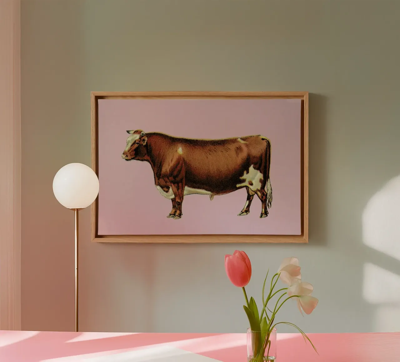 Bessie tela con Cornice a cassetta da Flora & Fauna