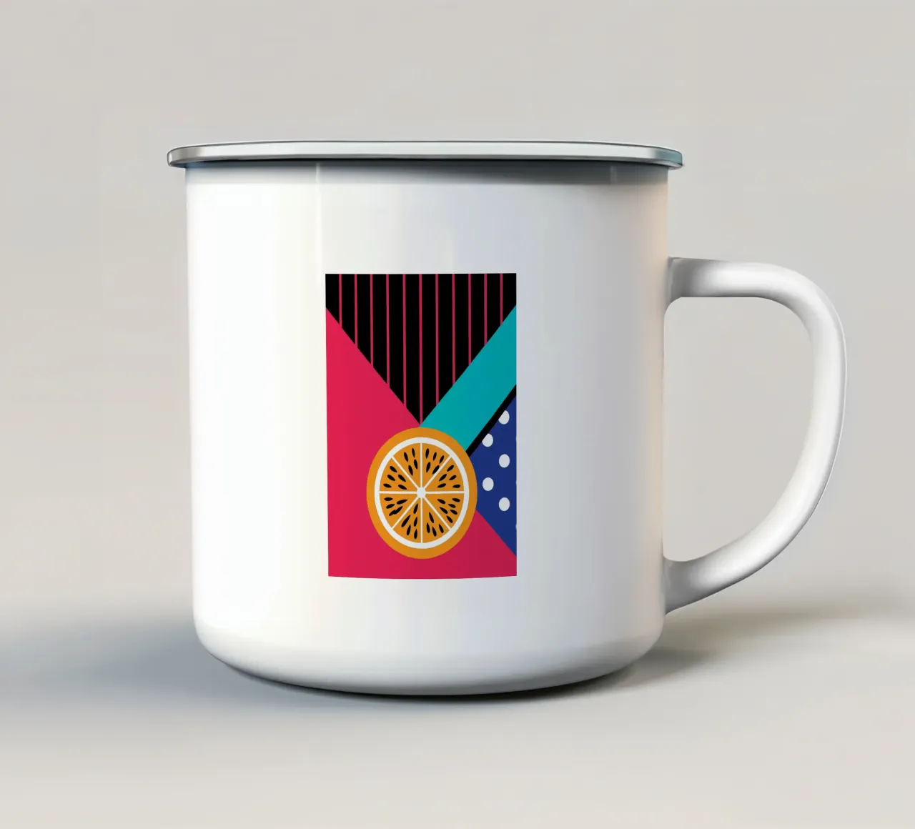 Frutta moderna al limone tazza in smalto da LOOK DIFFERENT