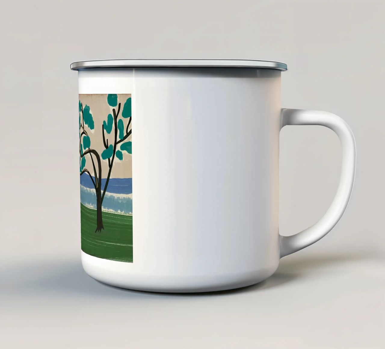 Albero della pioggia tazza in smalto da Little Dean