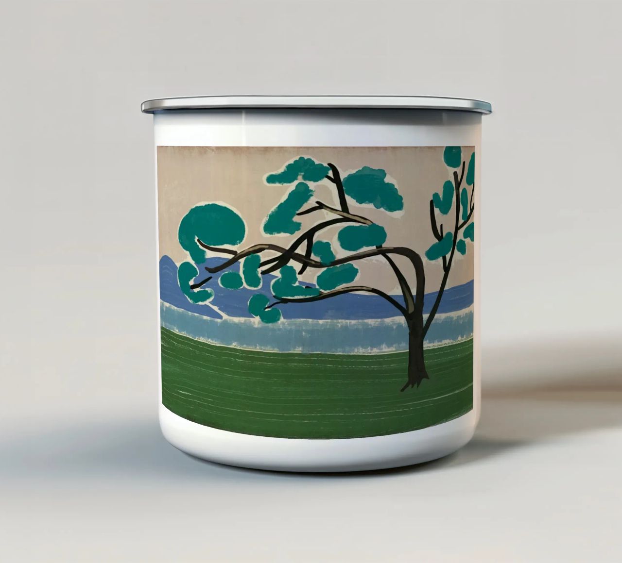 Albero della pioggia tazza in smalto da Little Dean