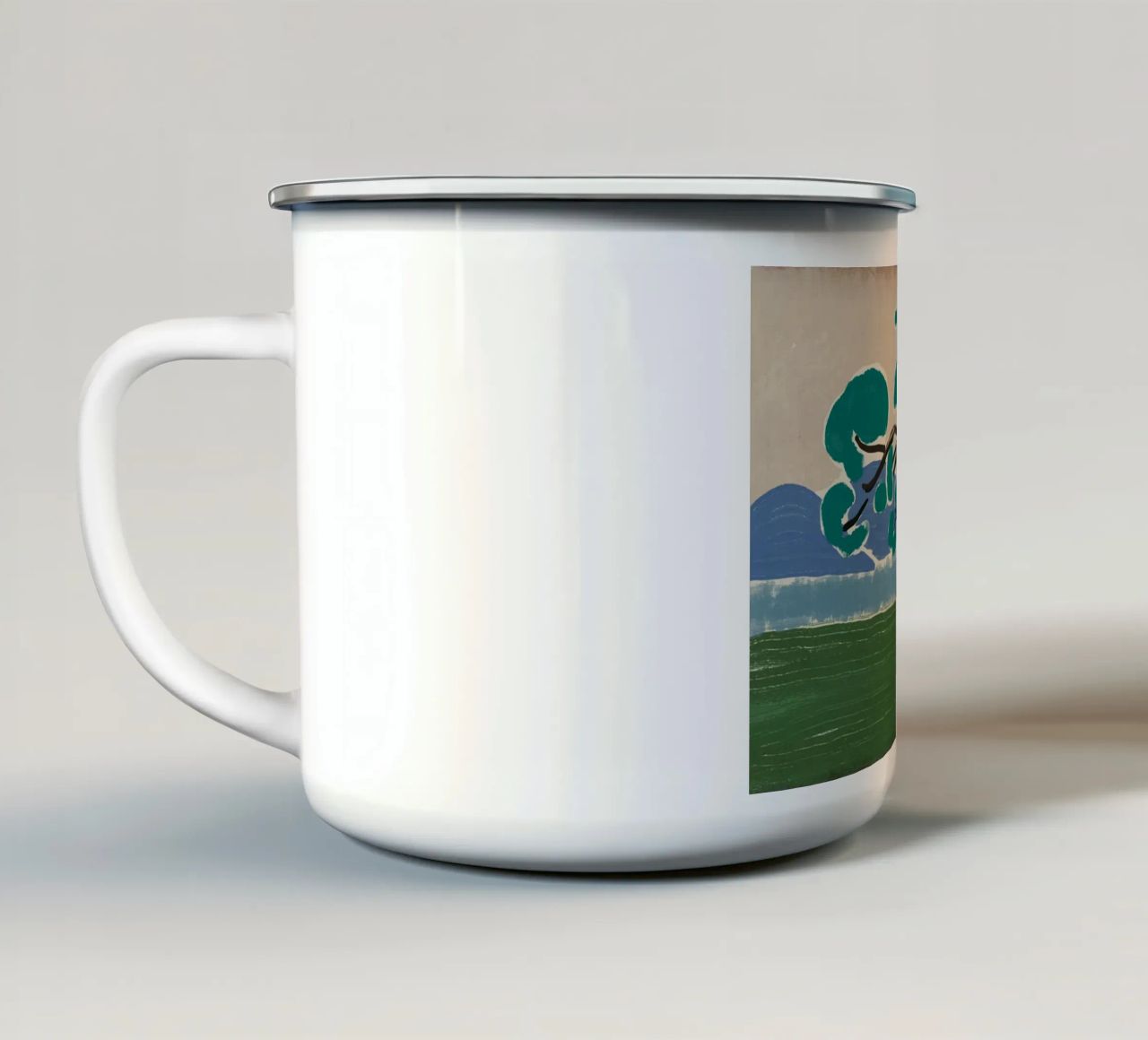 Albero della pioggia tazza in smalto da Little Dean