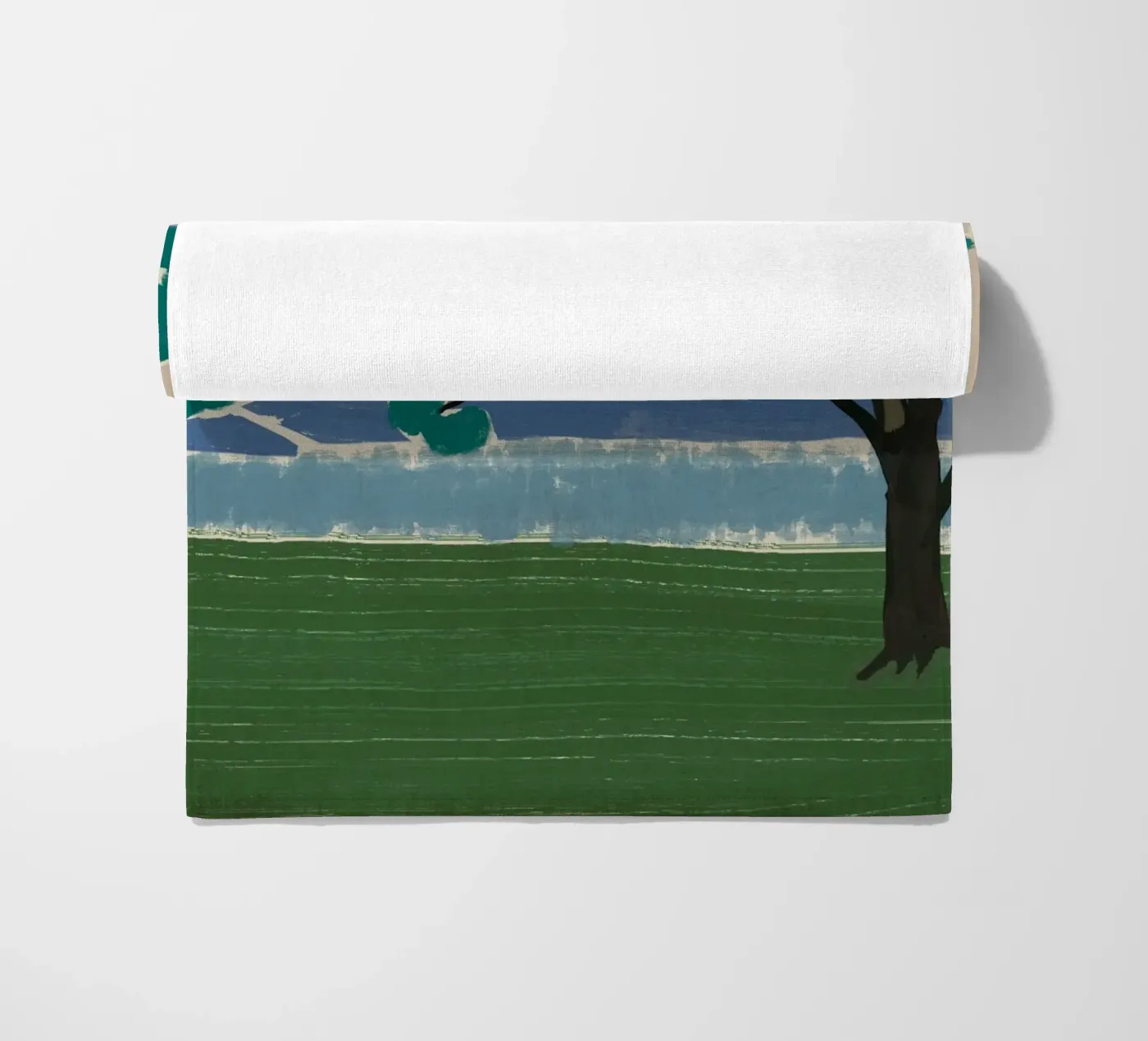 Rain tree beach towel by Little Dean