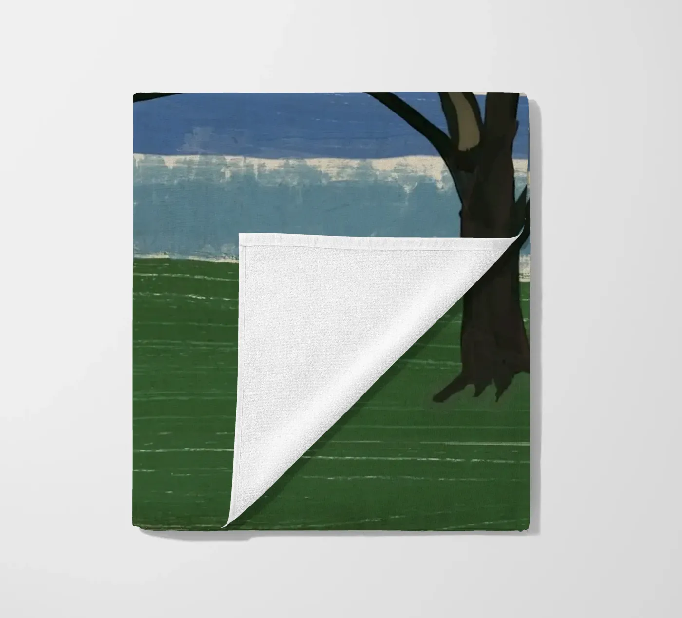 Rain tree beach towel by Little Dean