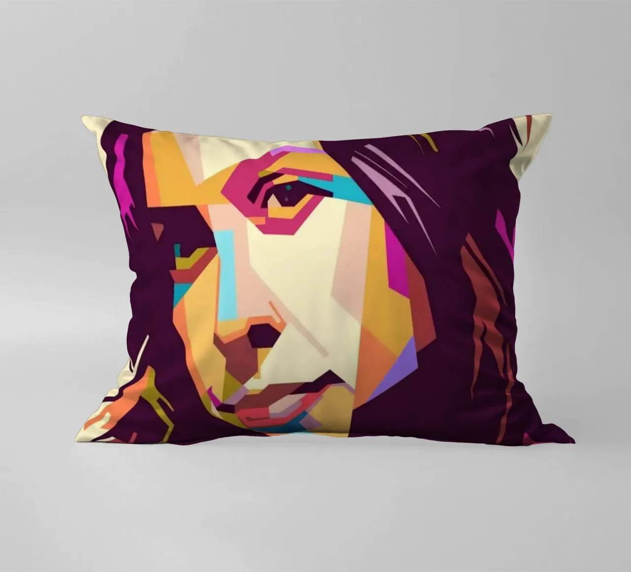 Alanis Morissette ritratto pop art cuscino da Hantamrata