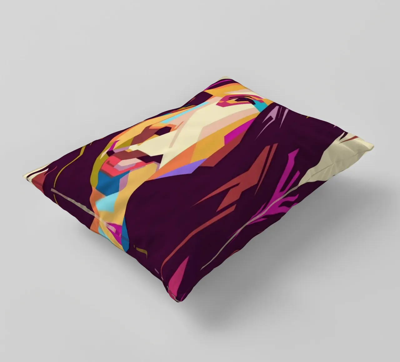 Alanis Morissette ritratto pop art cuscino da Hantamrata