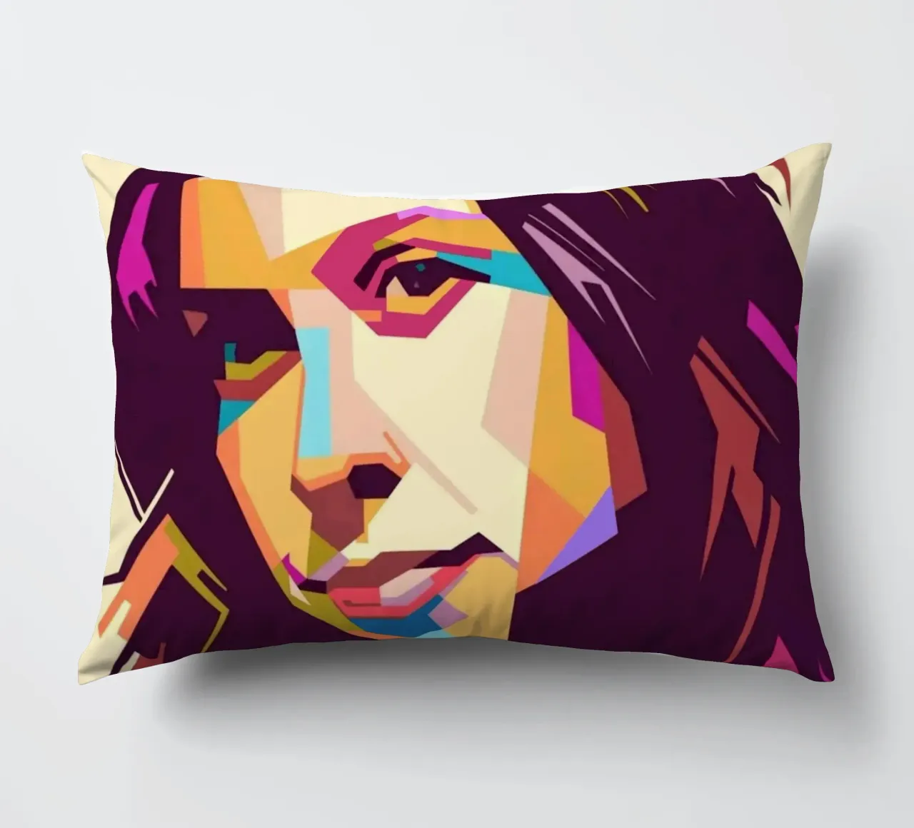 Alanis Morissette ritratto pop art cuscino da Hantamrata