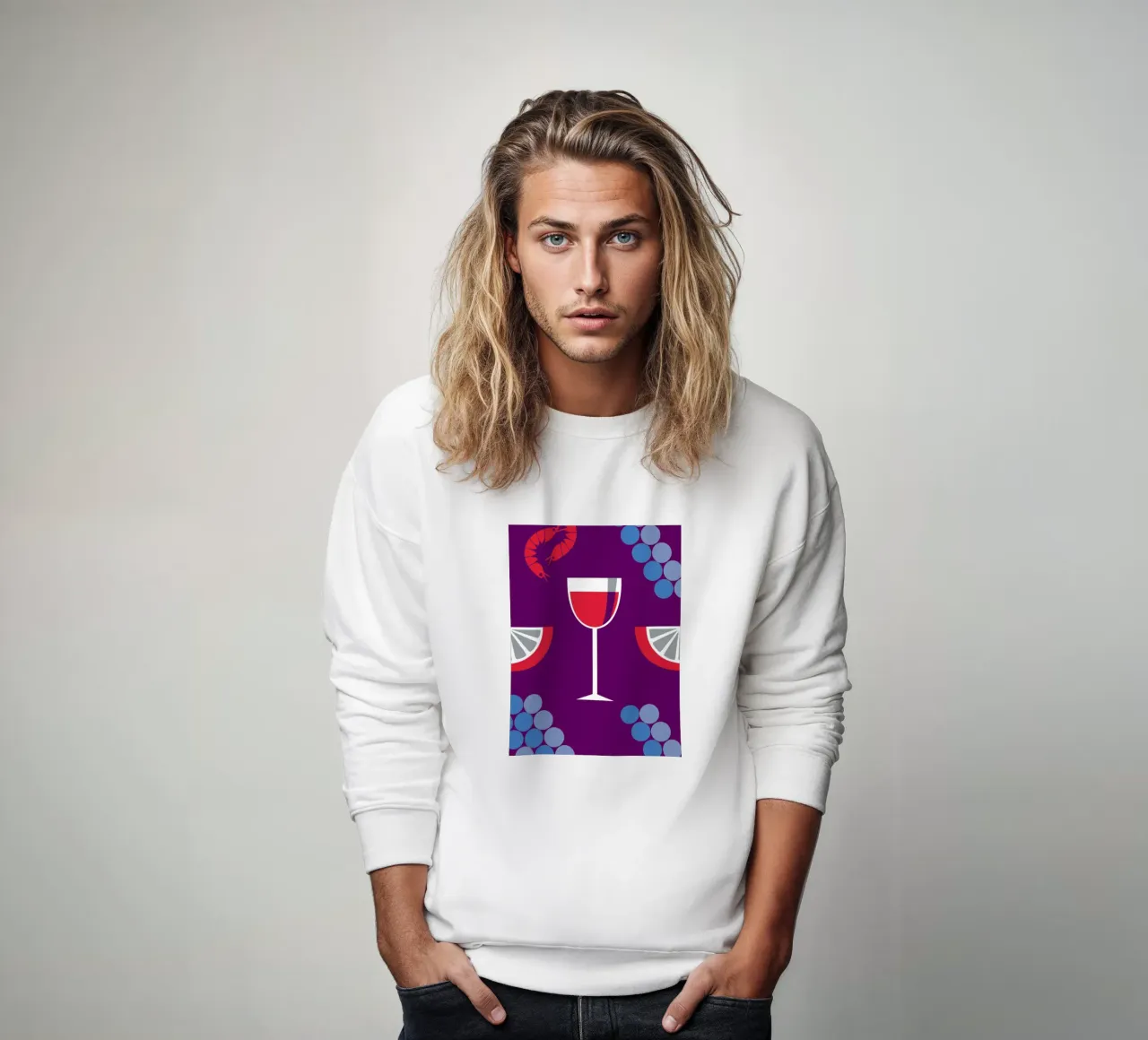 Succo d'uva e limone felpa da LOOK DIFFERENT