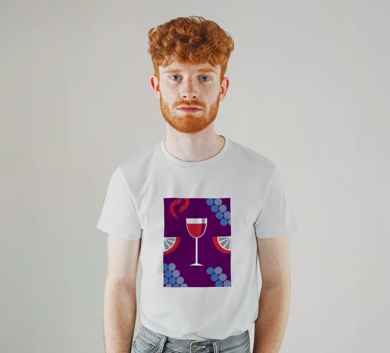 Succo d'uva e limone t-shirt da LOOK DIFFERENT