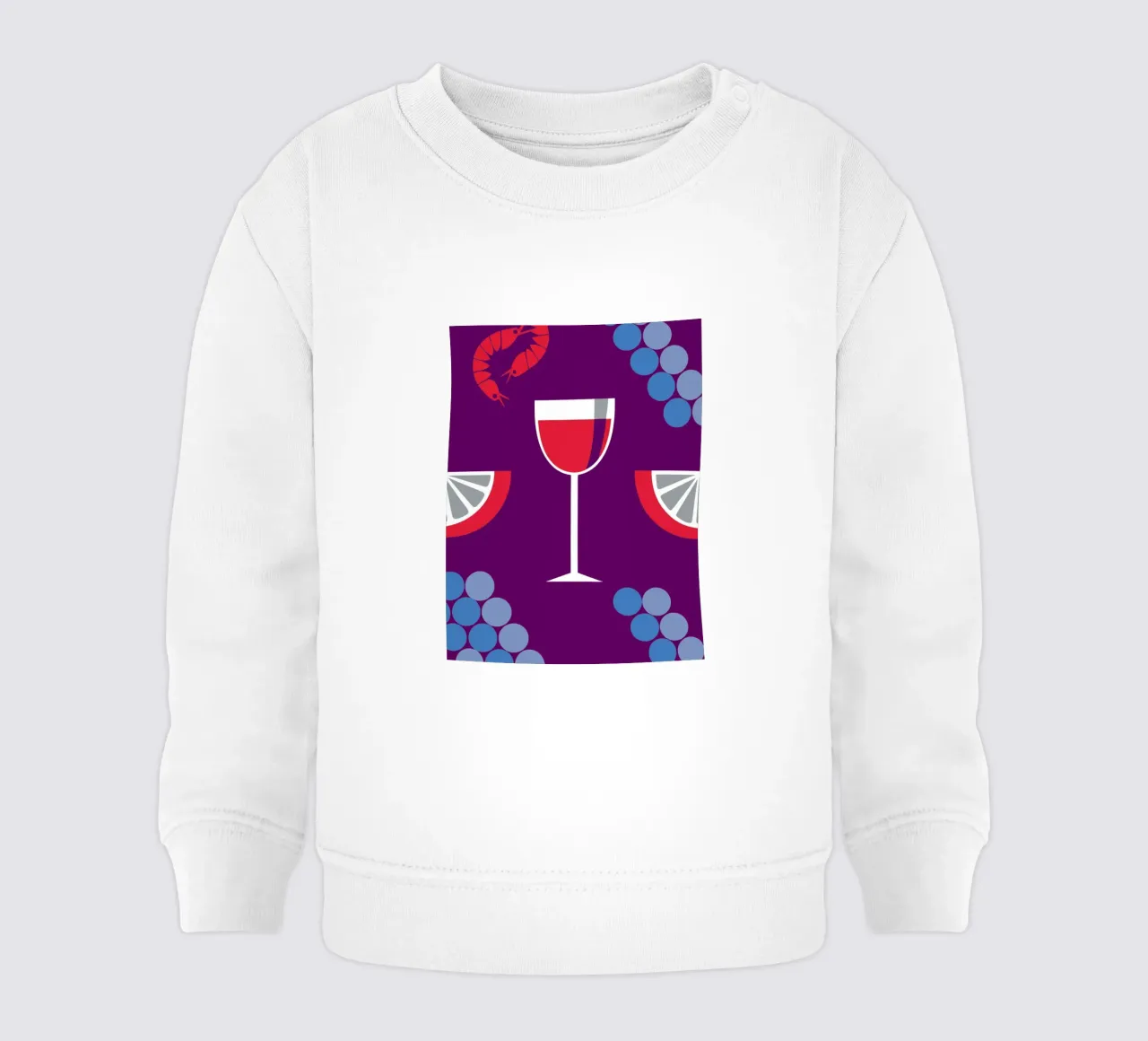 Lemon Grape Juice baby sweatshirt by LOOK DIFFERENT