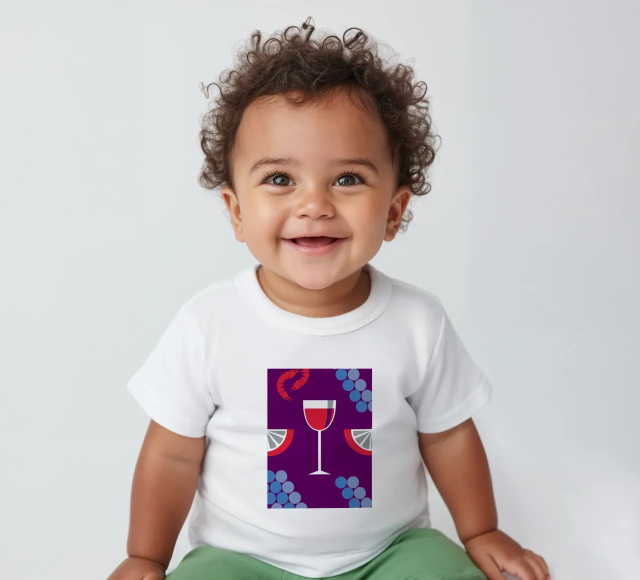 Citroen Druivensap baby t-shirt van LOOK DIFFERENT