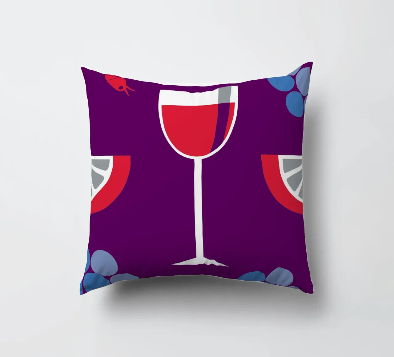 Succo d'uva e limone cuscino da LOOK DIFFERENT