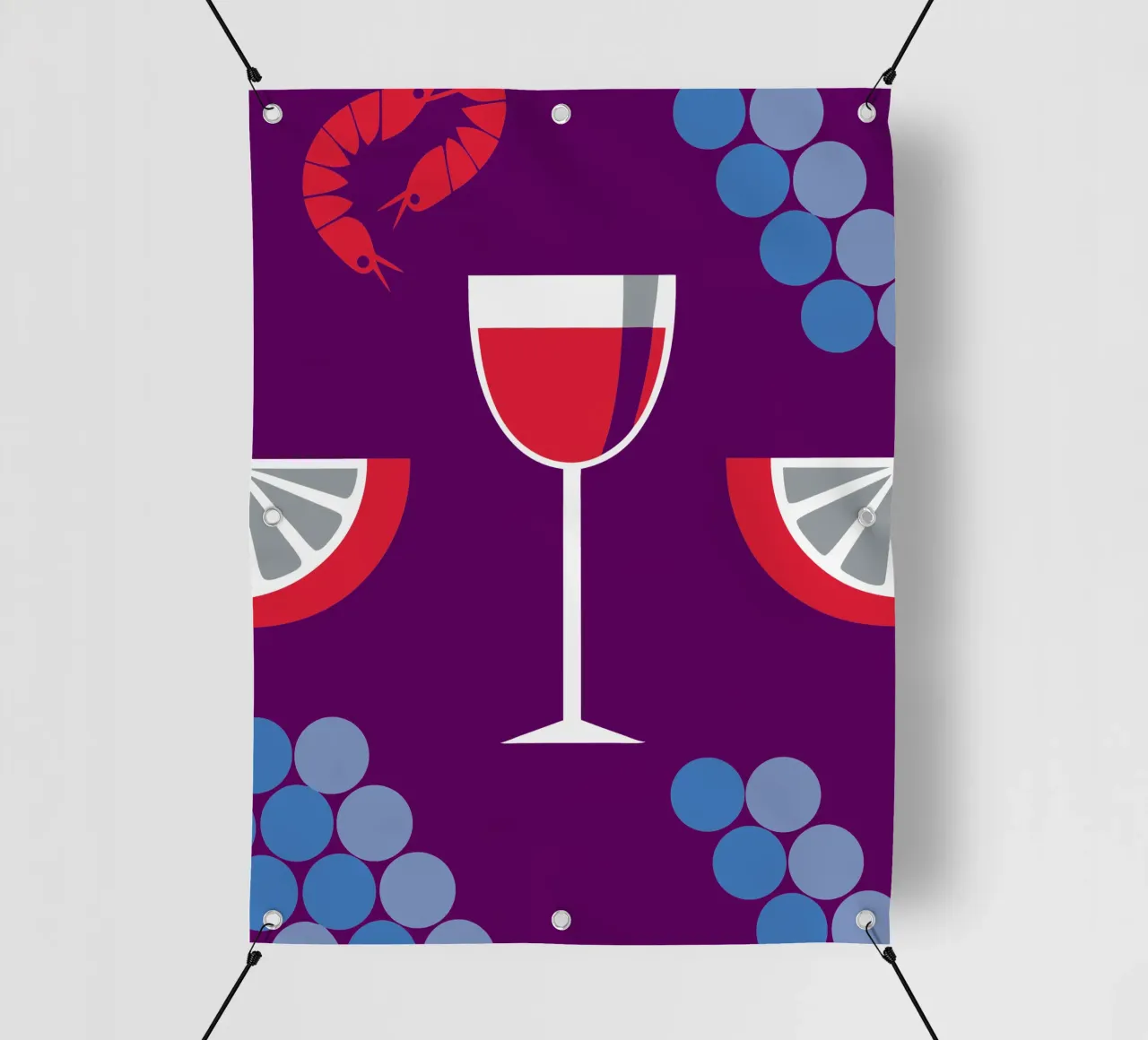 Succo d'uva e limone telo in pvc da LOOK DIFFERENT