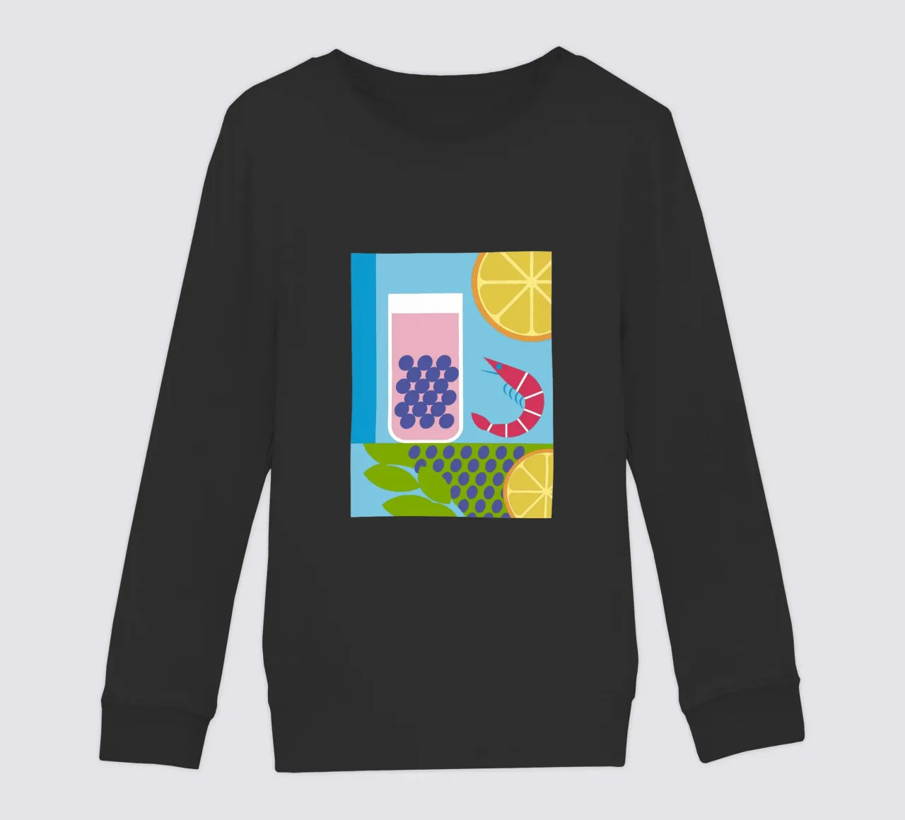 Gamberi al limone Uva felpa bambino da LOOK DIFFERENT