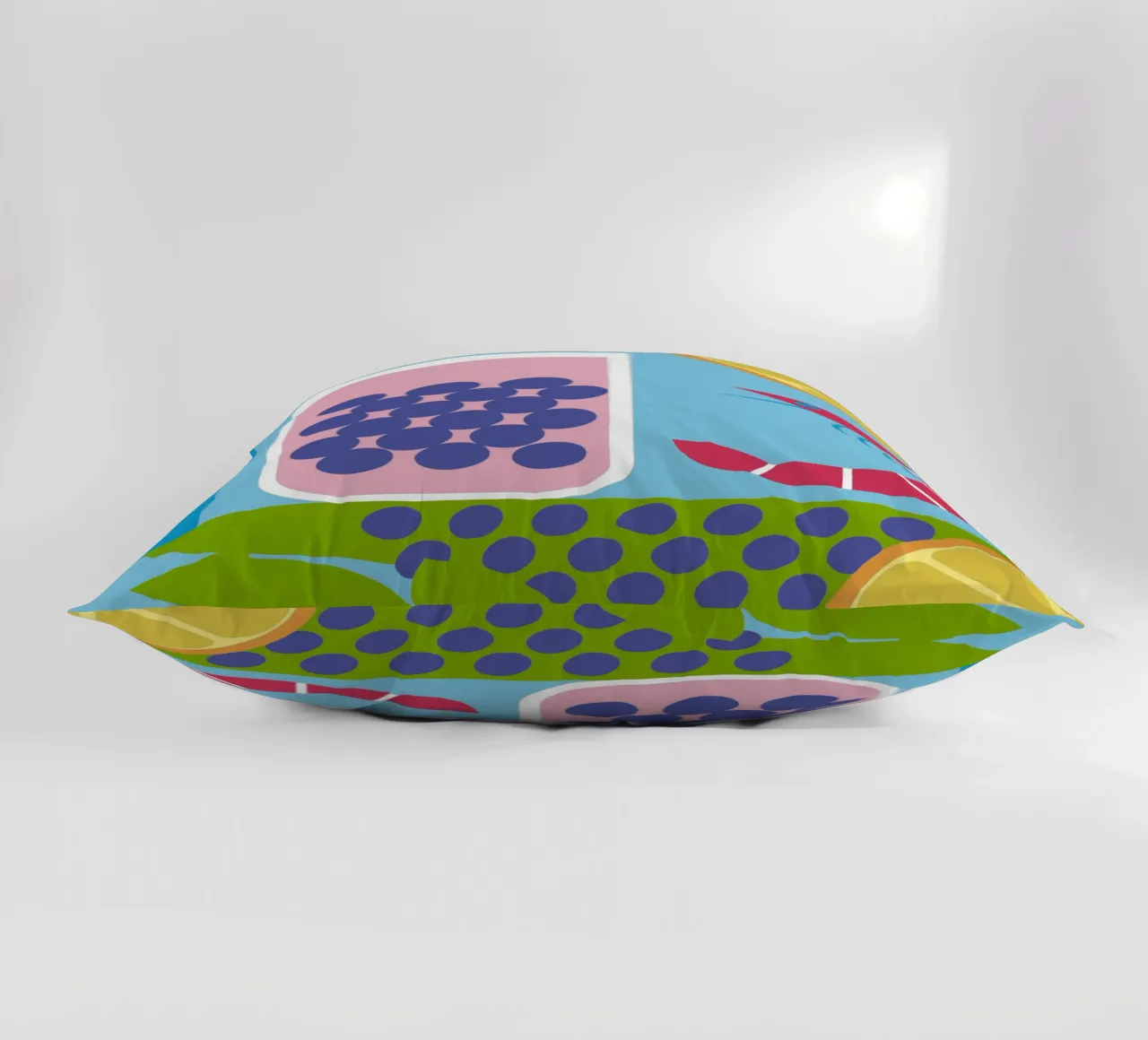 Gamberi al limone Uva cuscino da LOOK DIFFERENT