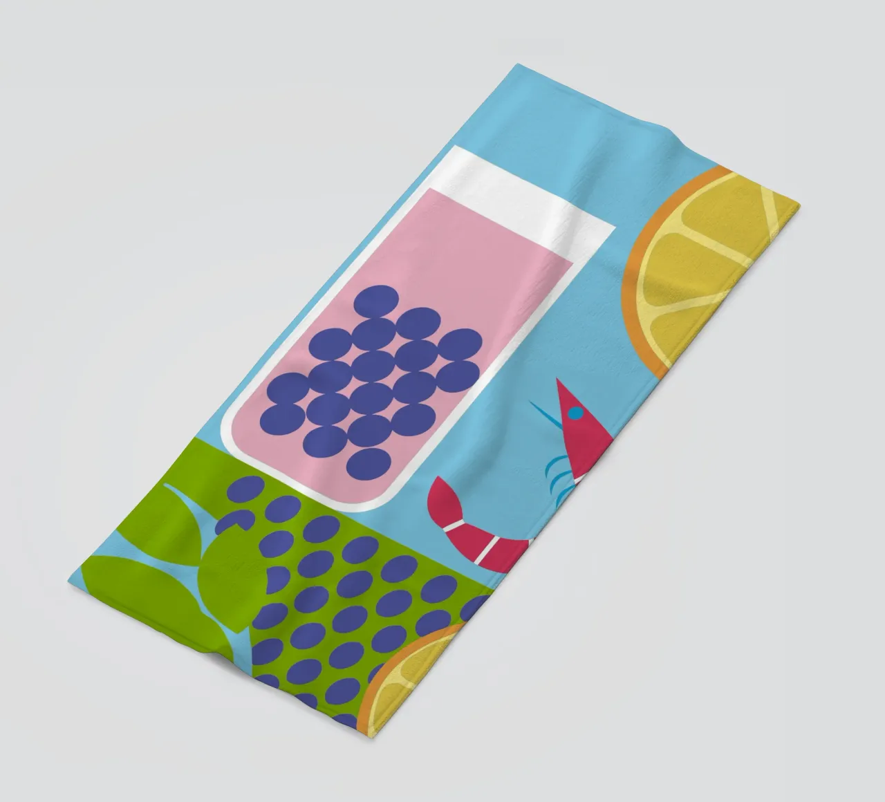 Gamberi al limone Uva telo mare da LOOK DIFFERENT