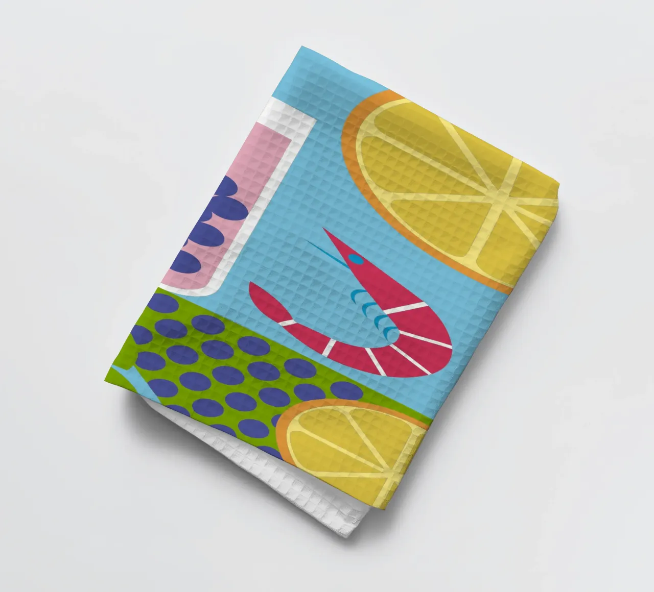 Gamberi al limone Uva canovaccio da cucina da LOOK DIFFERENT