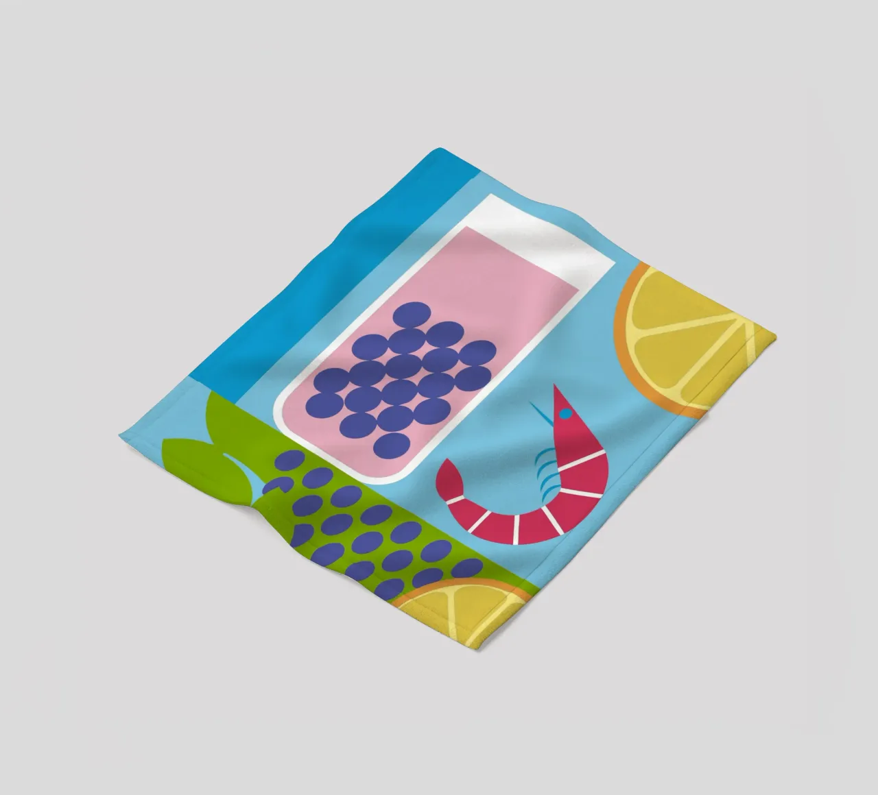 Gamberi al limone Uva coperta in pile da LOOK DIFFERENT