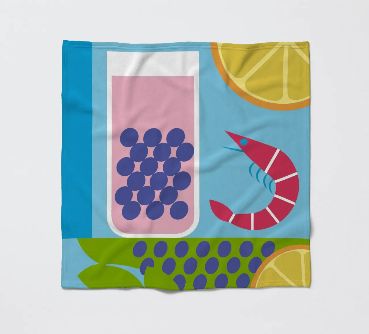 Gamberi al limone Uva coperta in pile da LOOK DIFFERENT