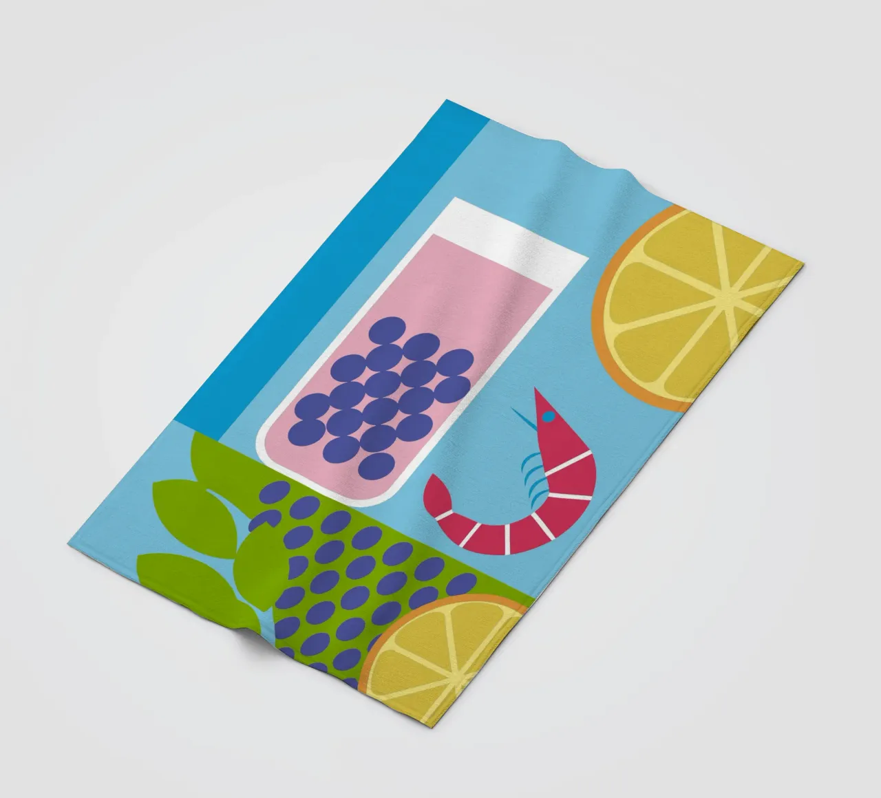 Gamberi al limone Uva coperta in pile da LOOK DIFFERENT