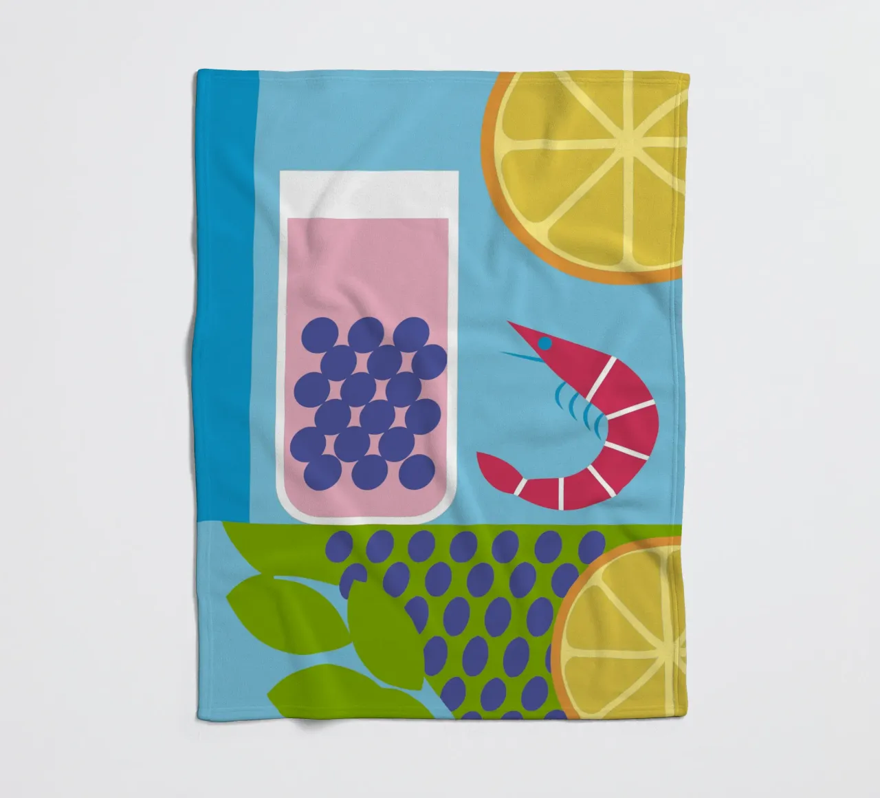 Gamberi al limone Uva coperta in pile da LOOK DIFFERENT