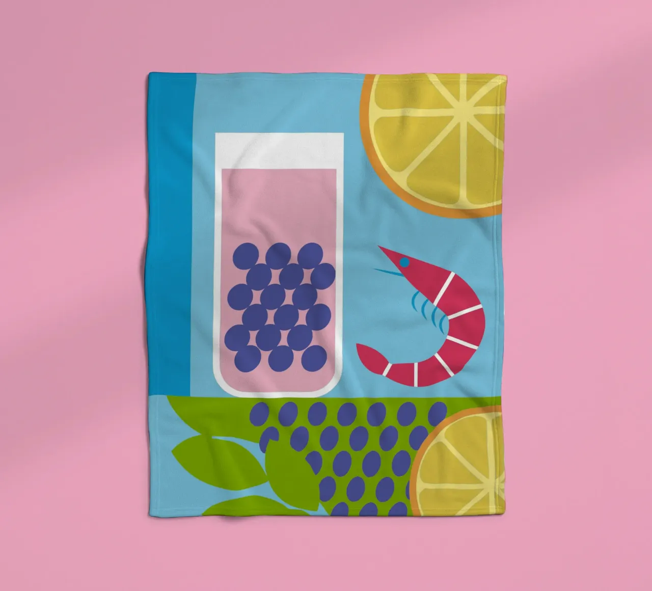 Gamberi al limone Uva coperta in pile da LOOK DIFFERENT