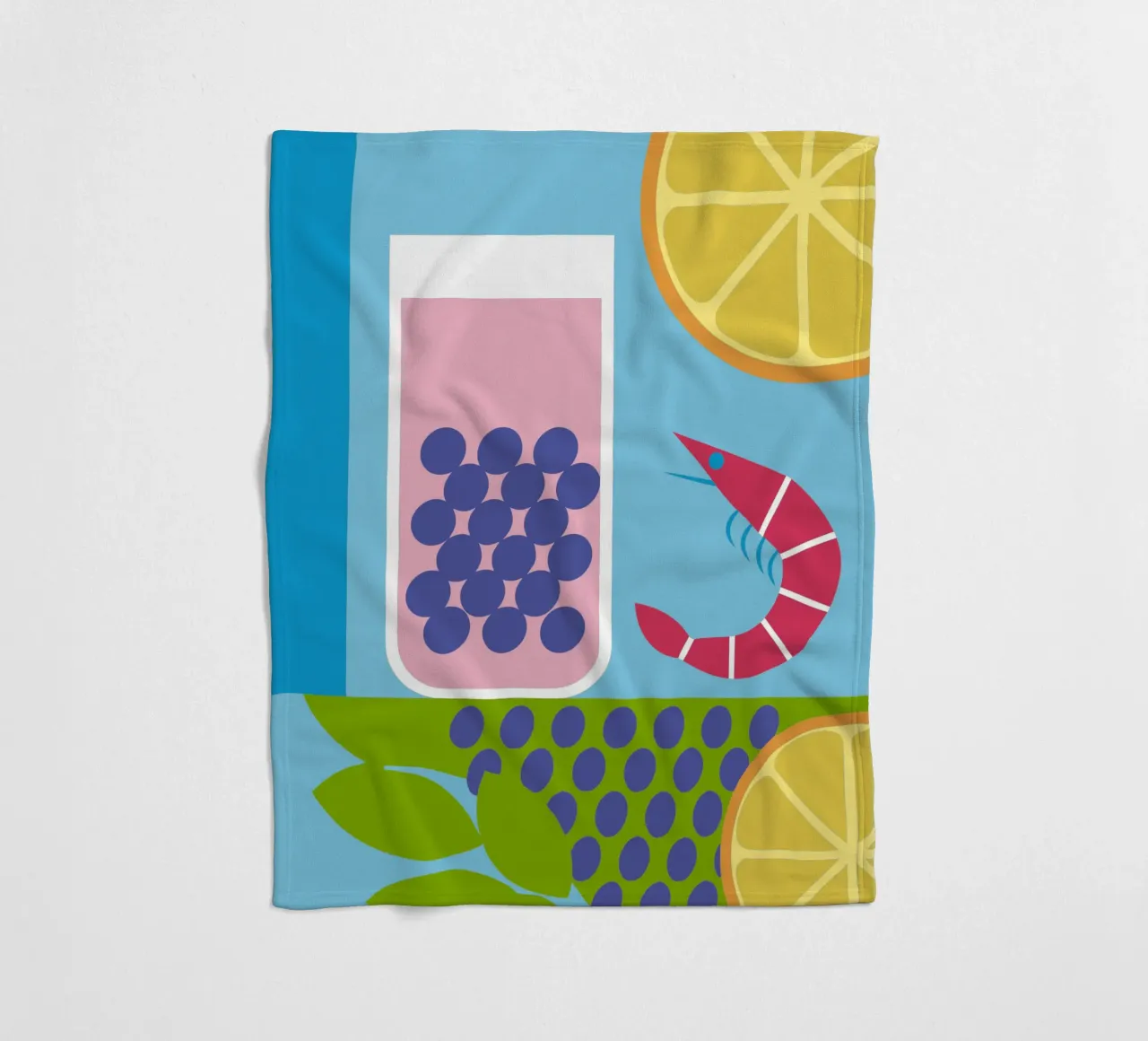 Gamberi al limone Uva coperta in pile da LOOK DIFFERENT